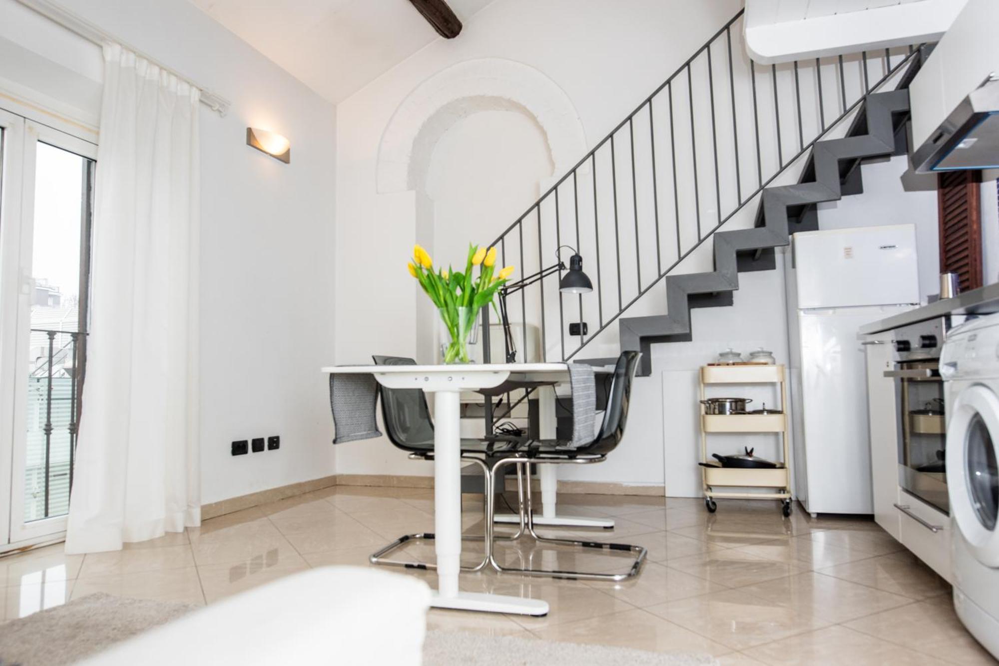 Apartmán Cozy Loft In A Fashion District Of Milán Exteriér fotografie